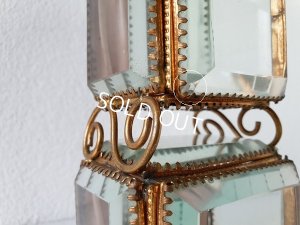 画像15: アンティークガラス2段ジュエリーボックス