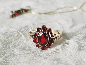 画像2: アンティークガーネット石リング