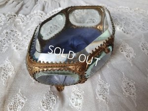 画像2: アンティーク厚ガラス6角形ジュエリーケース　