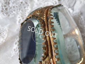 画像14: アンティーク厚ガラス6角形ジュエリーケース　