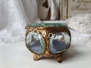 画像7: アンティーク厚ガラス6角形ジュエリーケース　