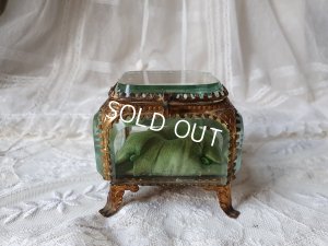 画像2: アンティ―クガラスジュエリーケース