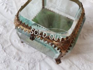 画像14: アンティ―クガラスジュエリーケース