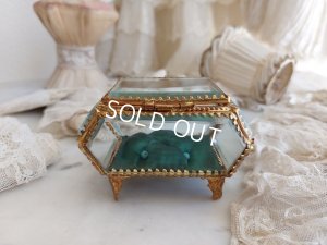 画像7: アンティーク七角形ガラスジュエリーケース