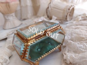 画像10: アンティーク七角形ガラスジュエリーケース