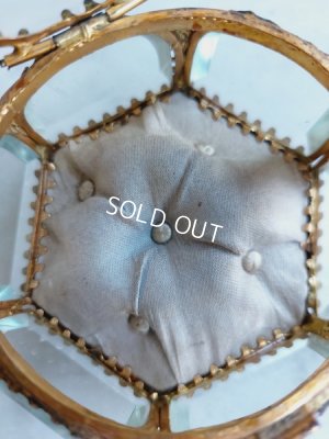 画像4: アンティーク六角形ガラスジュエリーケース