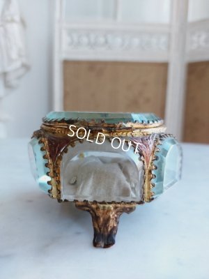 画像10: アンティーク六角形ガラスジュエリーケース