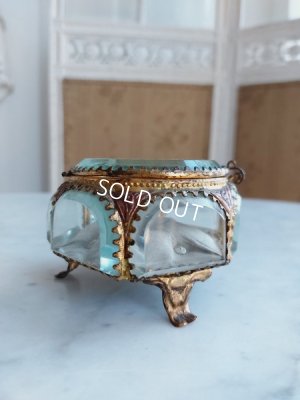 画像11: アンティーク六角形ガラスジュエリーケース