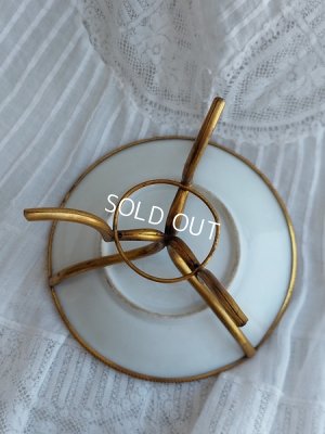 画像3: アンティーク陶器スタンド付アクセサリートレイ