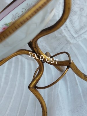 画像4: アンティーク陶器スタンド付アクセサリートレイ