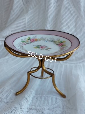 画像7: アンティーク陶器スタンド付アクセサリートレイ