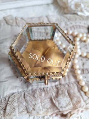 画像8: アンティーク六角形ガラスジュエリーケース