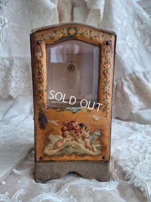 画像2: アンティーク天使の懐中時計ガラスケース