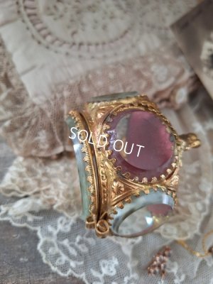 画像13: アンティークガラスジュエリーケース