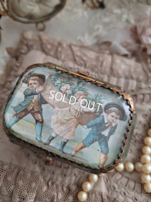 画像2: アンティークガラスジュエリーボックス