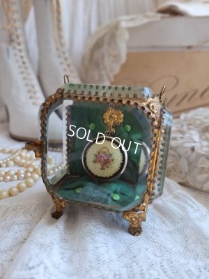 画像2: アンティークガラス懐中時計ケース