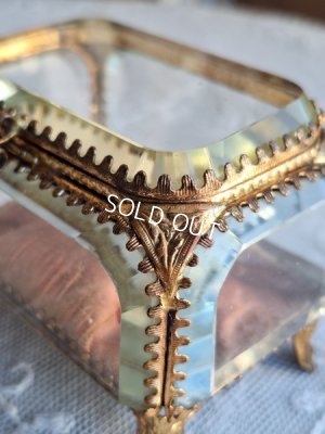 画像2: アンティークガラスジュエリーケース