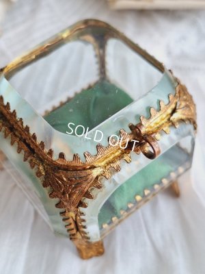 画像14: アンティークガラスジュエリーケース