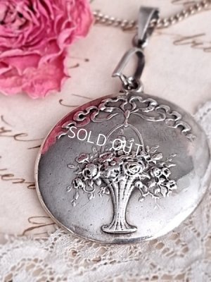 画像8: 花かごレリーフペンダントトップ