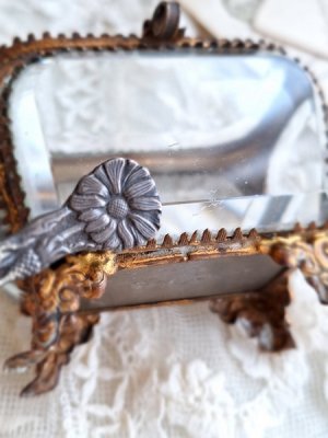 画像18: アンティークガラスジュエリーケース