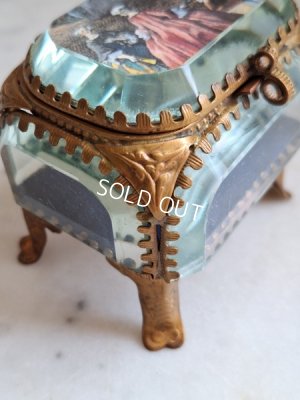 画像3: アンティークガラスジュエリーボックス