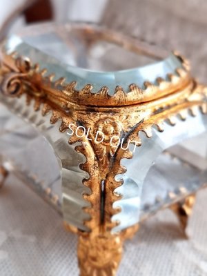 画像3: アンティークガラスジュエリーケース