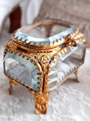 画像15: アンティークガラスジュエリーケース