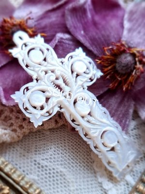 画像3: マザーパール透かしの十字架