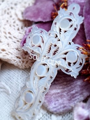 画像2: マザーパール透かしの十字架