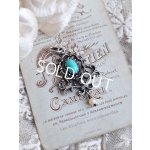 画像: ターコイズと淡水パールペンダントトップ