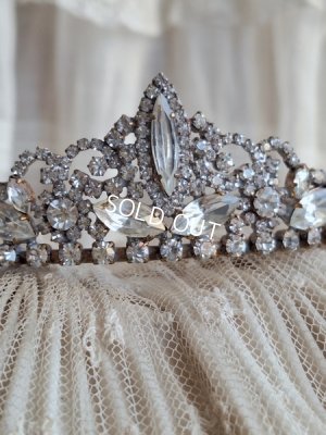 画像2: オールドチェコガラスティアラ