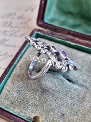 画像6: アメジスト&マーカサイトリング