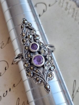 画像14: アメジスト&マーカサイトリング