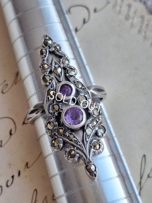 画像14: アメジスト&マーカサイトリング