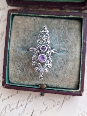 画像8: アメジスト&マーカサイトリング