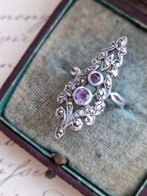 画像10: アメジスト&マーカサイトリング