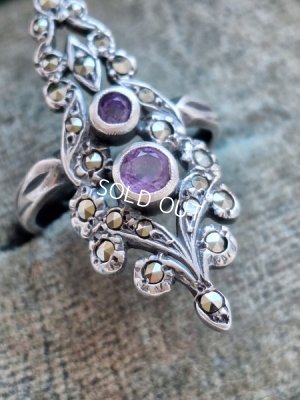 画像3: アメジスト&マーカサイトリング