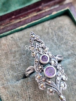 画像4: アメジスト&マーカサイトリング