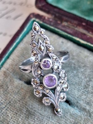 画像5: アメジスト&マーカサイトリング