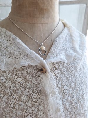 画像2: パール装飾シルバーペンダント