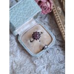 画像: ボックス付アンティークガーネット石リング