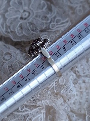 画像8: ボックス付アンティークガーネット石リング