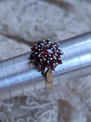 画像6: ボックス付アンティークガーネット石リング