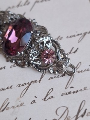 画像5: パープルガラスブローチ