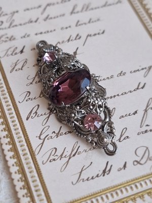 画像6: パープルガラスブローチ