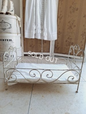 画像3: アンティークアイアンドールベッド