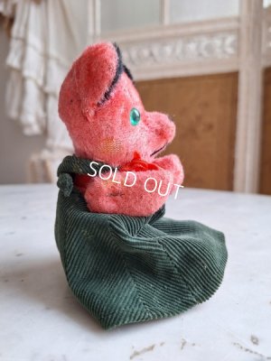 画像7: アンティークJPMピンク小さなテディベア