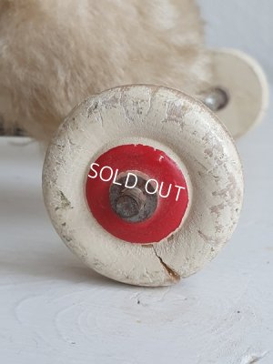 画像18: アンティーク車輪付きドッグ