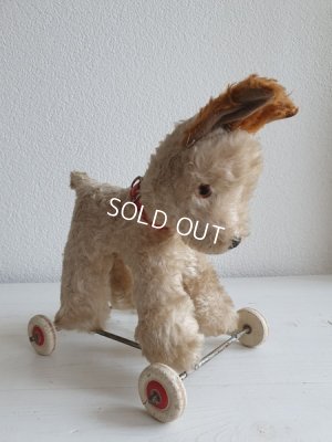 画像17: アンティーク車輪付きドッグ