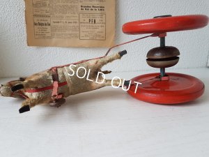 画像11: 車輪付きアンティ―ク木馬